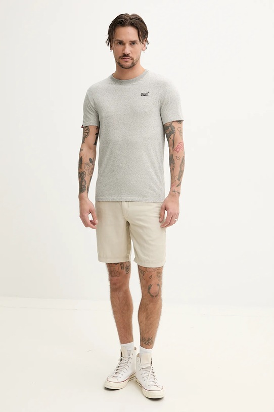 Бавовняна футболка Superdry M1011245A.CIE сірий SS25