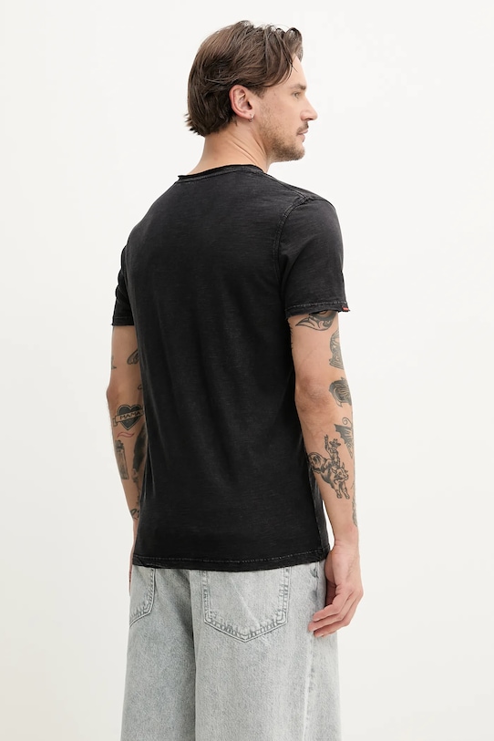 Îmbrăcăminte Superdry tricou din bumbac M1012077A.02A negru