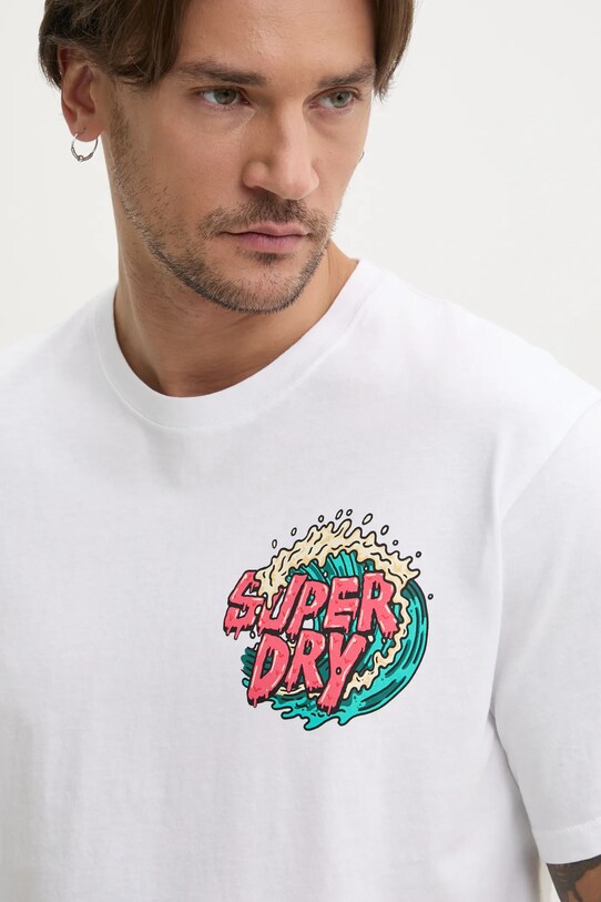 Бавовняна футболка Superdry білий M1012107A.01C