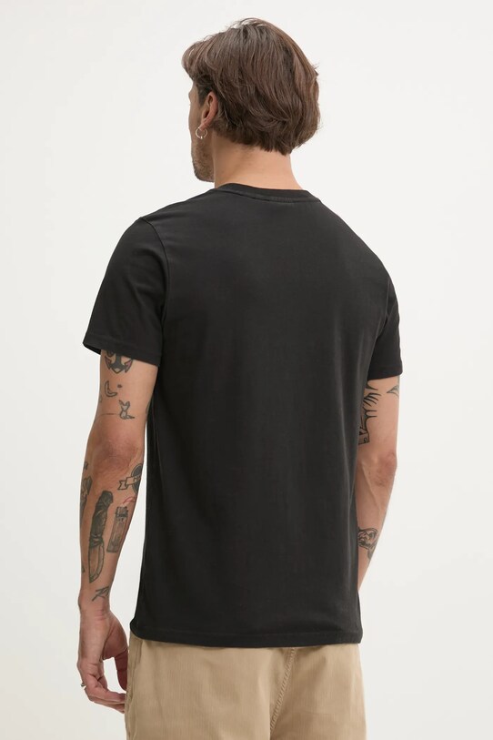 Odzież Superdry t-shirt bawełniany M1012111A.02A czarny