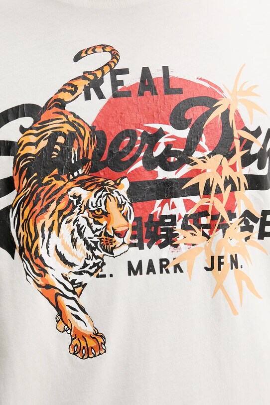 Bavlněné tričko Superdry M1012111A.U4Y bílá