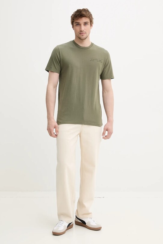 Бавовняна футболка Superdry M1012116A.2LX зелений SS25