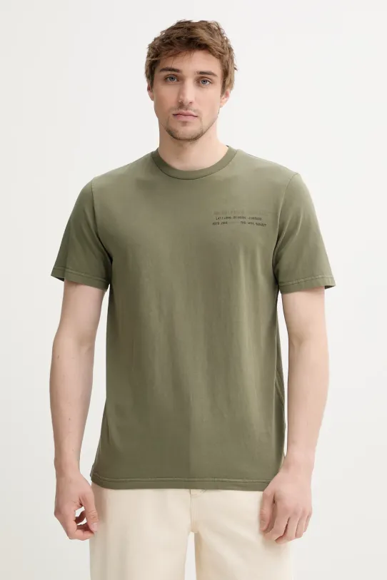 Одяг Бавовняна футболка Superdry M1012116A.2LX зелений