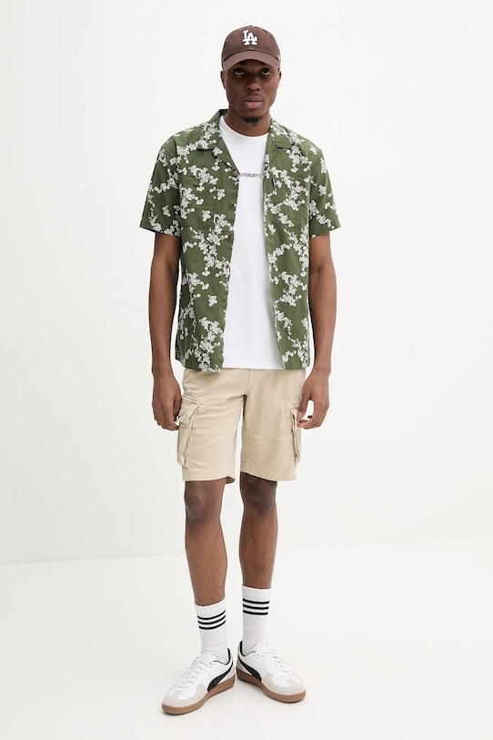 Superdry pamut póló M1012131A.U4Y fehér SS25