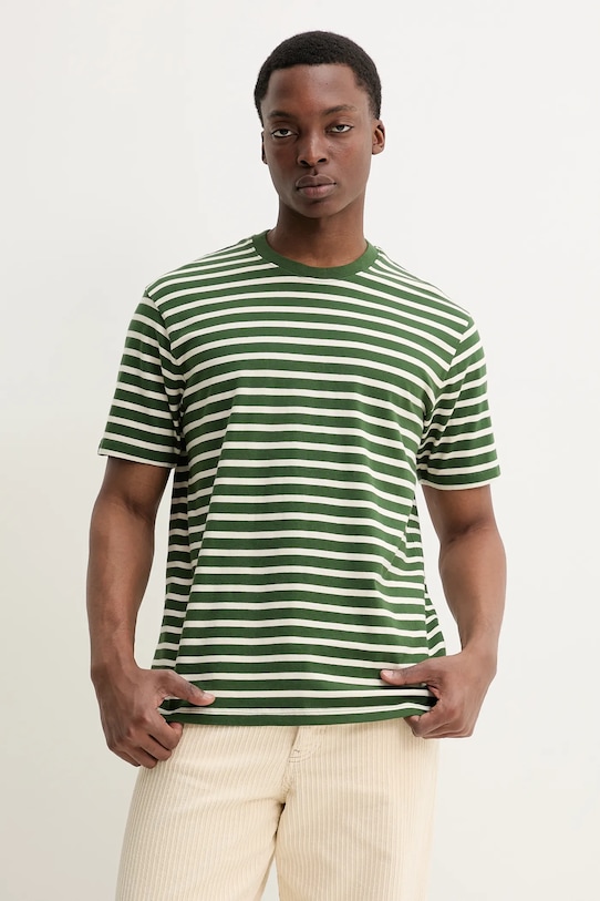 Superdry t-shirt bawełniany wzorzyste zielony M1012146A.M68