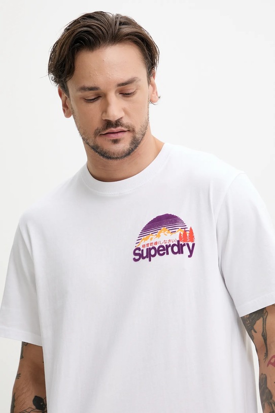 Бавовняна футболка Superdry білий M1012175A.01C