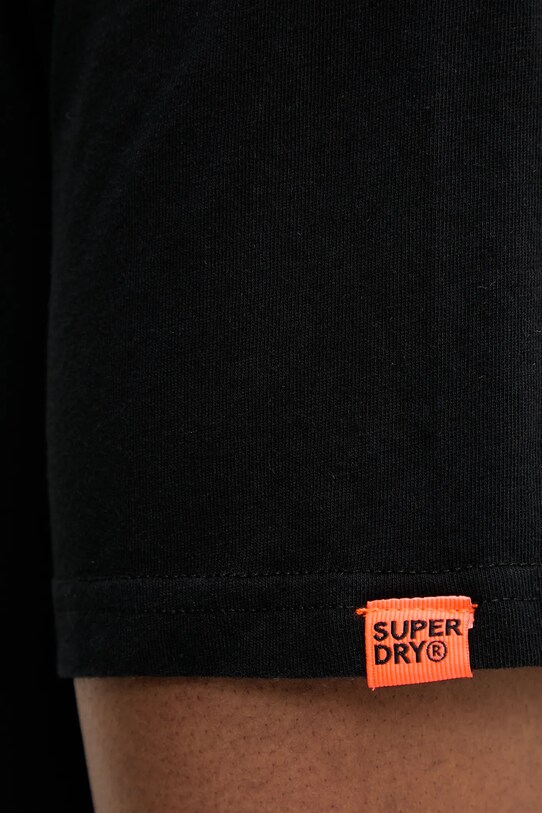 Bavlněné tričko Superdry M1012175A.02A černá