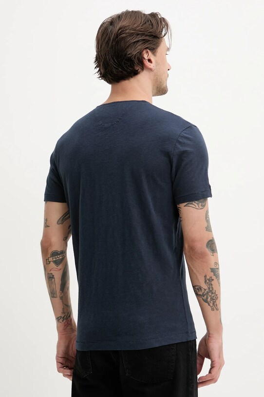 Дрехи Памучна тениска Superdry M1012185A.00S тъмносин