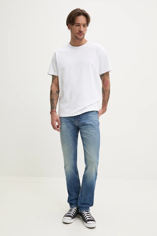 Superdry tricou din bumbac M1012208A.01C alb SS25