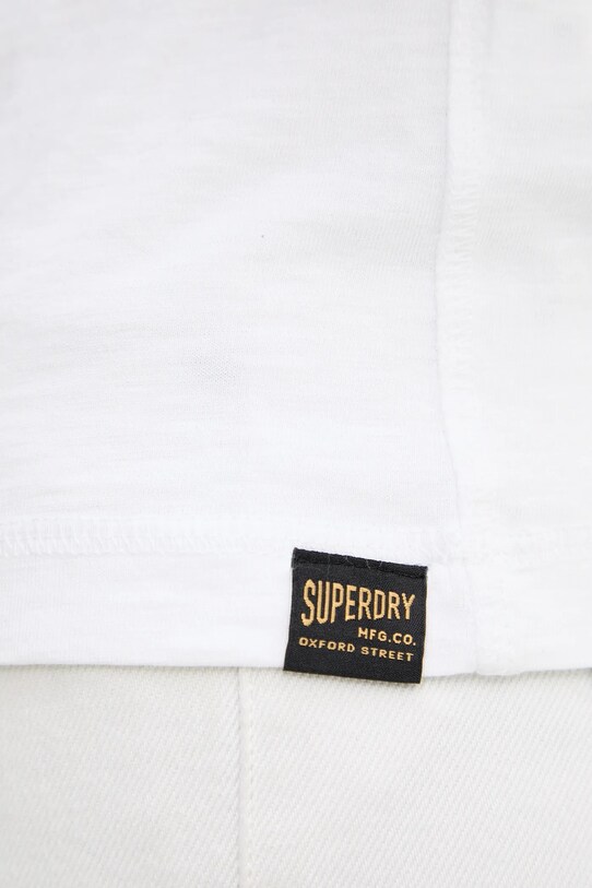 Bavlněné tričko Superdry M6010881A.01C bílá