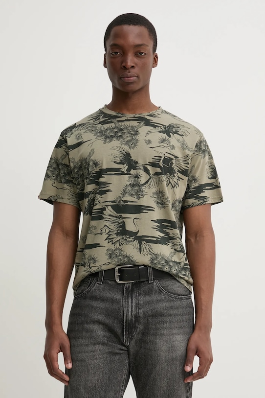 Superdry tricou din bumbac verde M1012315A.F8Q