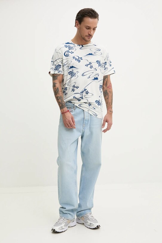 Superdry tricou din bumbac M1012315A.F8R alb SS25