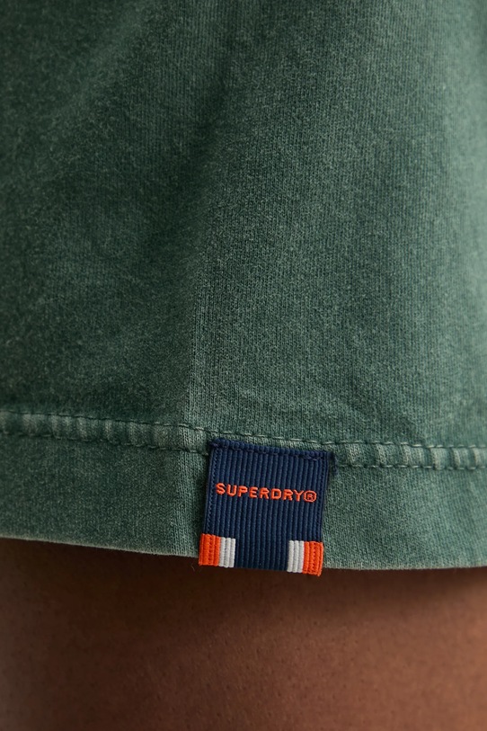 Bombažna kratka majica Superdry M1012226A.D8O zelena