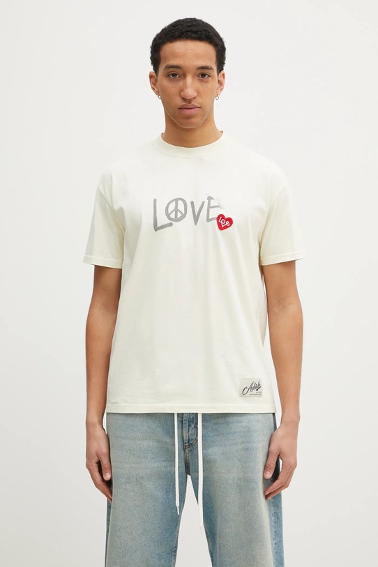 Andersson Bell t-shirt bawełniany Love bawełna beżowy atb1252u