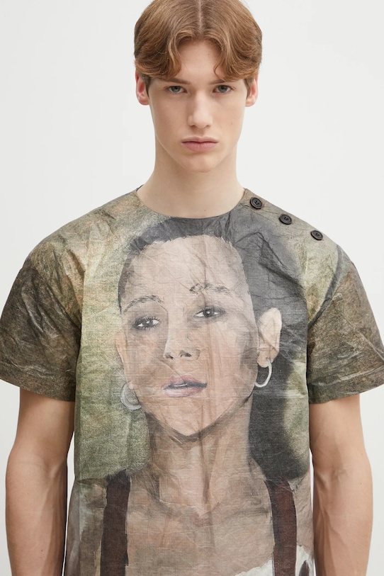 Tričko Andersson Bell Remy Printed Tyvek béžová atb1269u
