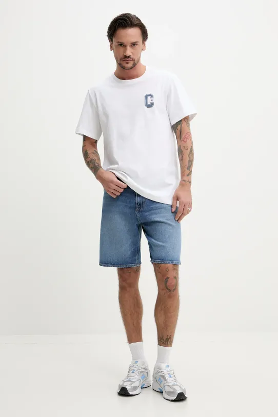 Converse t-shirt in cotone 10027362.A02 bianco SS25