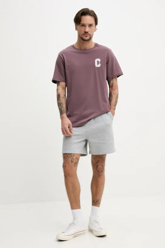 Converse t-shirt in cotone 10027362.A03 marrone SS25