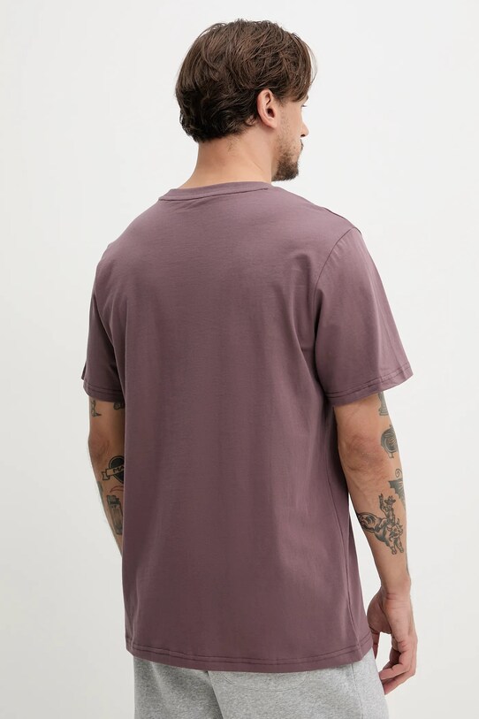 Odzież Converse t-shirt bawełniany 10027362.A03 brązowy
