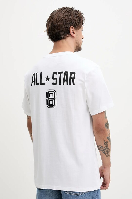 Ruházat Converse pamut póló 10027363.A02 fehér