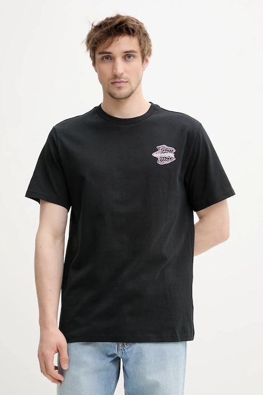 Odzież Converse t-shirt bawełniany 10027366.A01 czarny