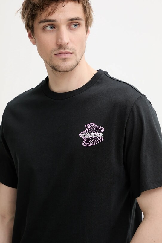 Converse tricou din bumbac negru 10027366.A01
