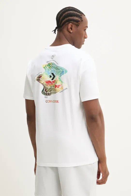 Converse t-shirt bawełniany nadruk biały 10027366.A02