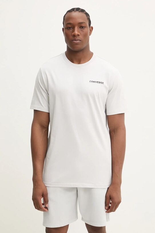 Odzież Converse t-shirt bawełniany 10027367.A03 szary