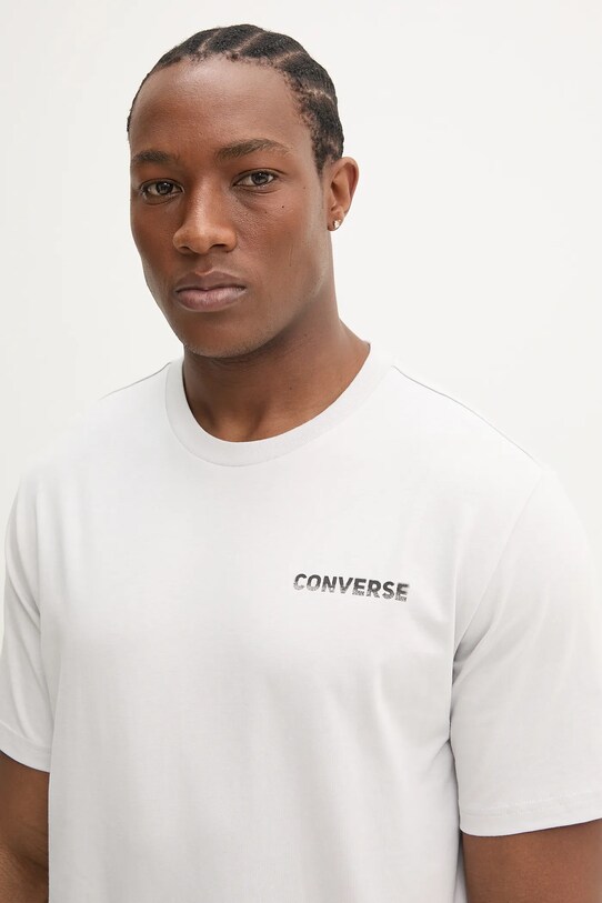 Converse t-shirt bawełniany szary 10027367.A03