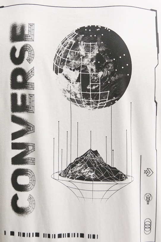 Converse t-shirt bawełniany 10027367.A03 szary