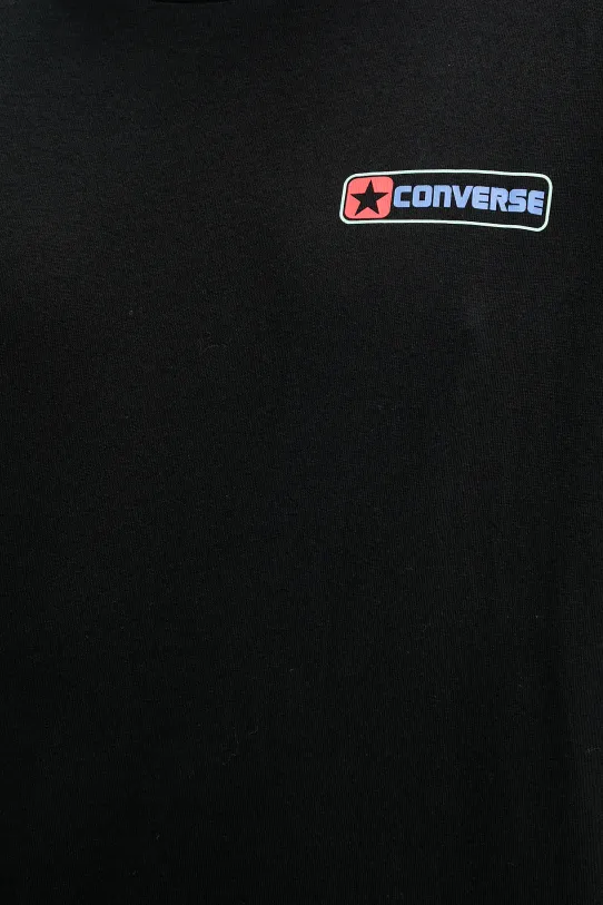 Converse t-shirt bawełniany 10027993.A01 czarny