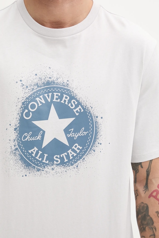 Converse t-shirt bawełniany szary 10027998.A01