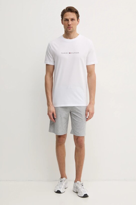 Bavlnené tričko Tommy Hilfiger UM0UM03525 biela SS25