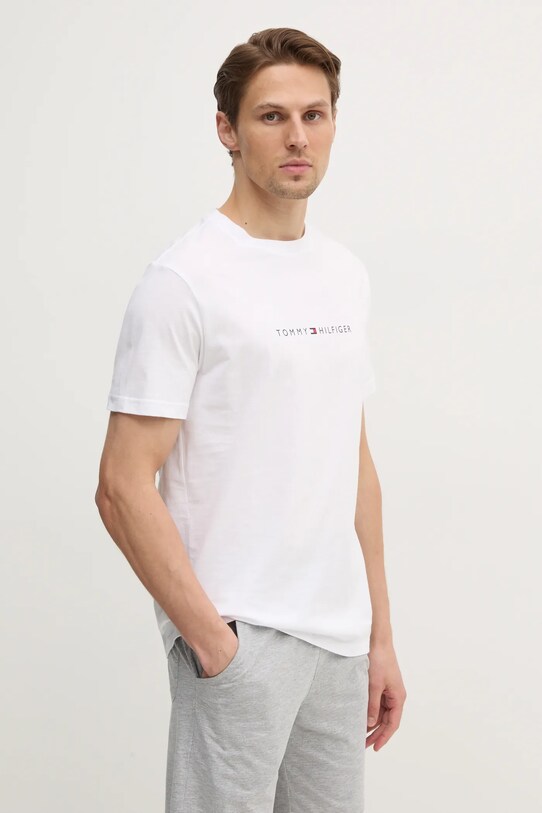 Bavlnené tričko Tommy Hilfiger biela UM0UM03525