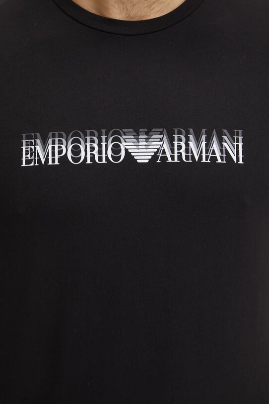 Хлопковая пляжная футболка Emporio Armani Underwear EM000574.AF12349 голубой