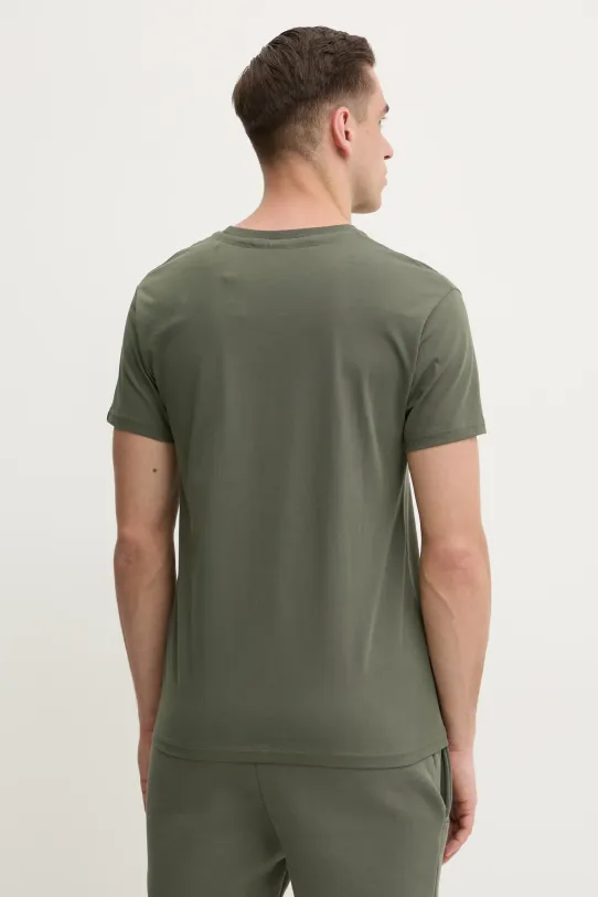 Odzież Alpha Industries t-shirt bawełniany Satin Logo T 148513 zielony