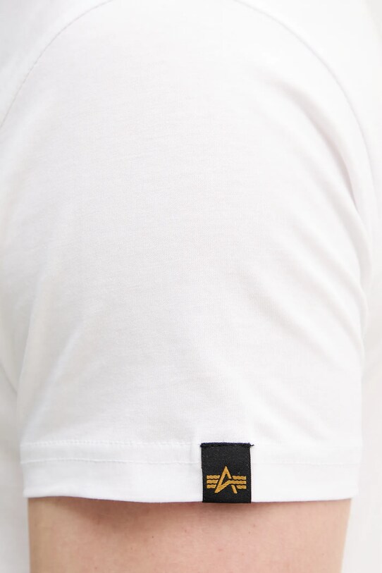 Alpha Industries t-shirt bawełniany Alpha Hawaii T 156525 biały