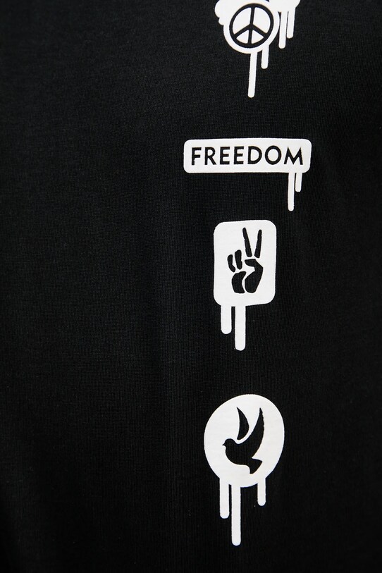 Alpha Industries tricou din bumbac Freedom T negru 156539