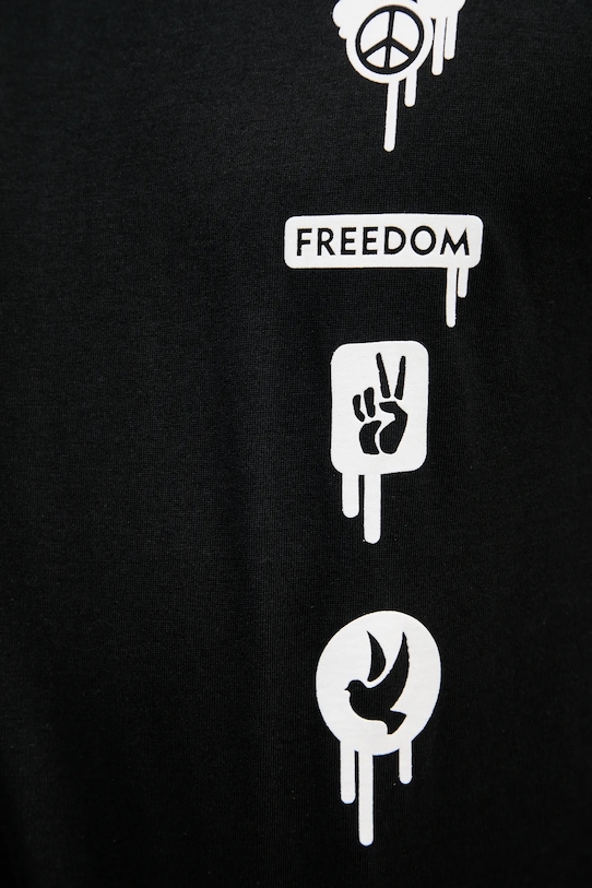 Bavlnené tričko Alpha Industries Freedom T čierna 156539