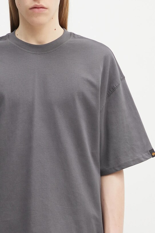 Хлопковая футболка Alpha Industries Studio Edition T серый 156550