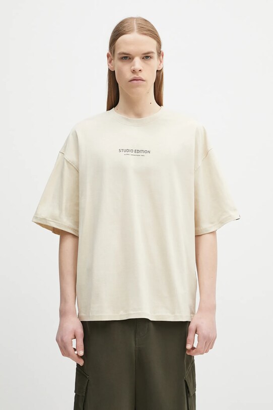 Clothing Alpha Industries cotton t-shirt Studio Edition BP T 156553 beige