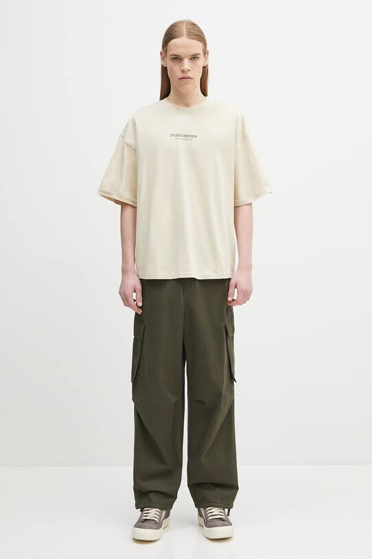 Alpha Industries cotton t-shirt Studio Edition BP T 156553 beige