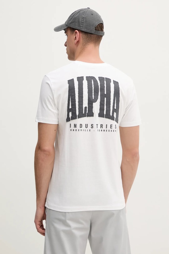 Îmbrăcăminte Alpha Industries tricou din bumbac Coach T BE 156538 alb