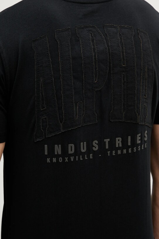 Alpha Industries tricou din bumbac Coach T BE 156538 negru