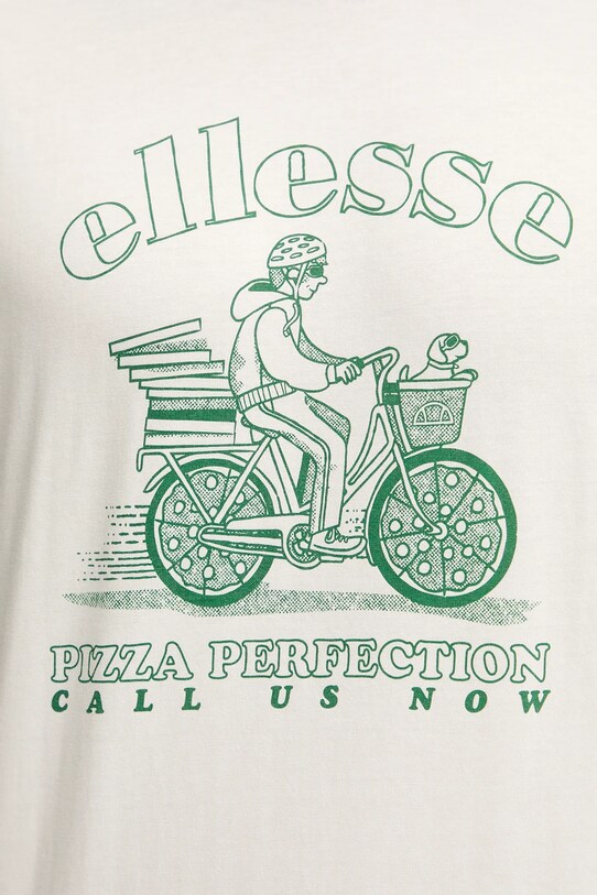 Ellesse t-shirt bawełniany Mellino SHZ21848 beżowy