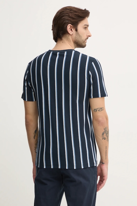 Oblačila Bombažna kratka majica Lindbergh 30.400259.NAVY mornarsko modra