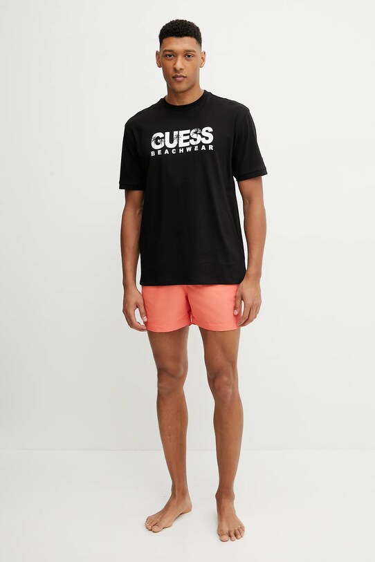 Guess t-shirt bawełniany F5GI11.I3Z14 czarny SS25