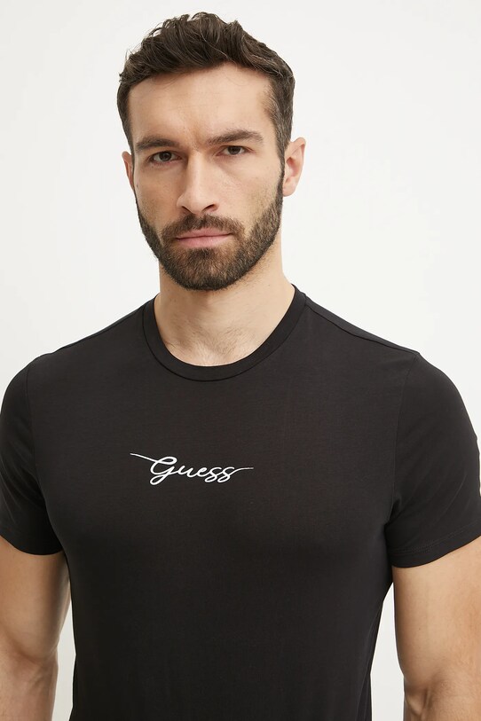 Guess t-shirt fekete U5GM02.KCD31