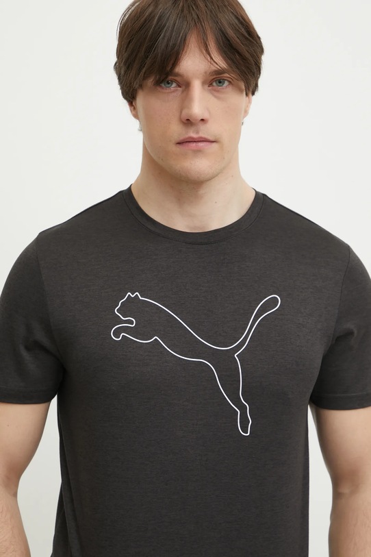 Puma tricou de antrenament Tad Essential Heather negru 525907