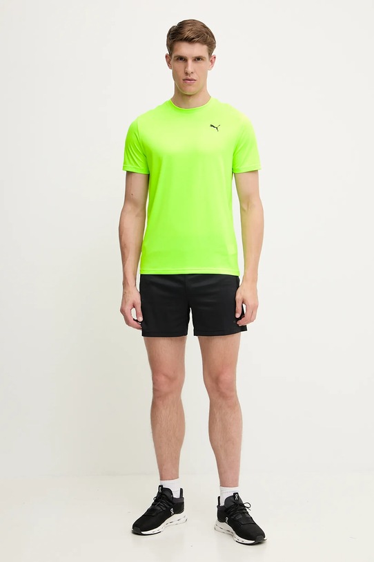 Puma t-shirt treningowy Essentials Solid cat Tee 525908 zielony AW25