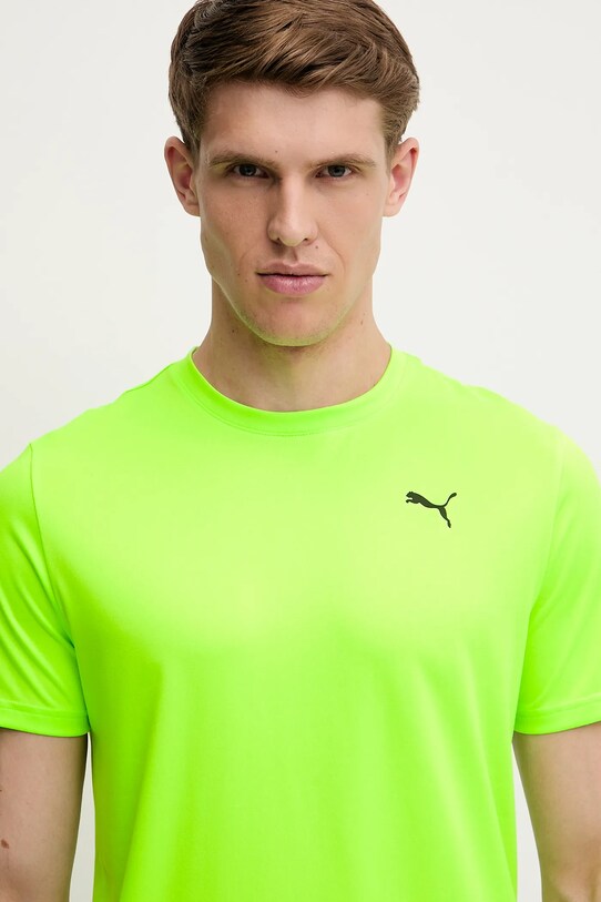 Puma t-shirt treningowy Essentials Solid cat Tee zielony 525908